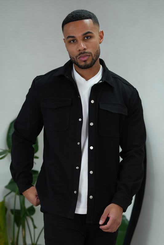 The Vera Overshirt - Black